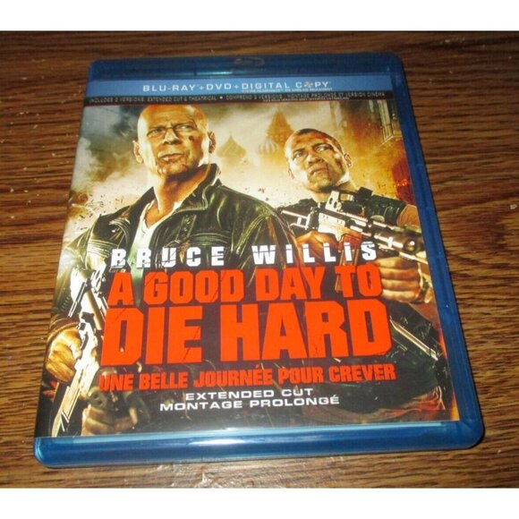 A Good Day to Die Hard (Blu-ray/DVD, 2013, Canadian) Bruce Willis - Picture 1 of 3